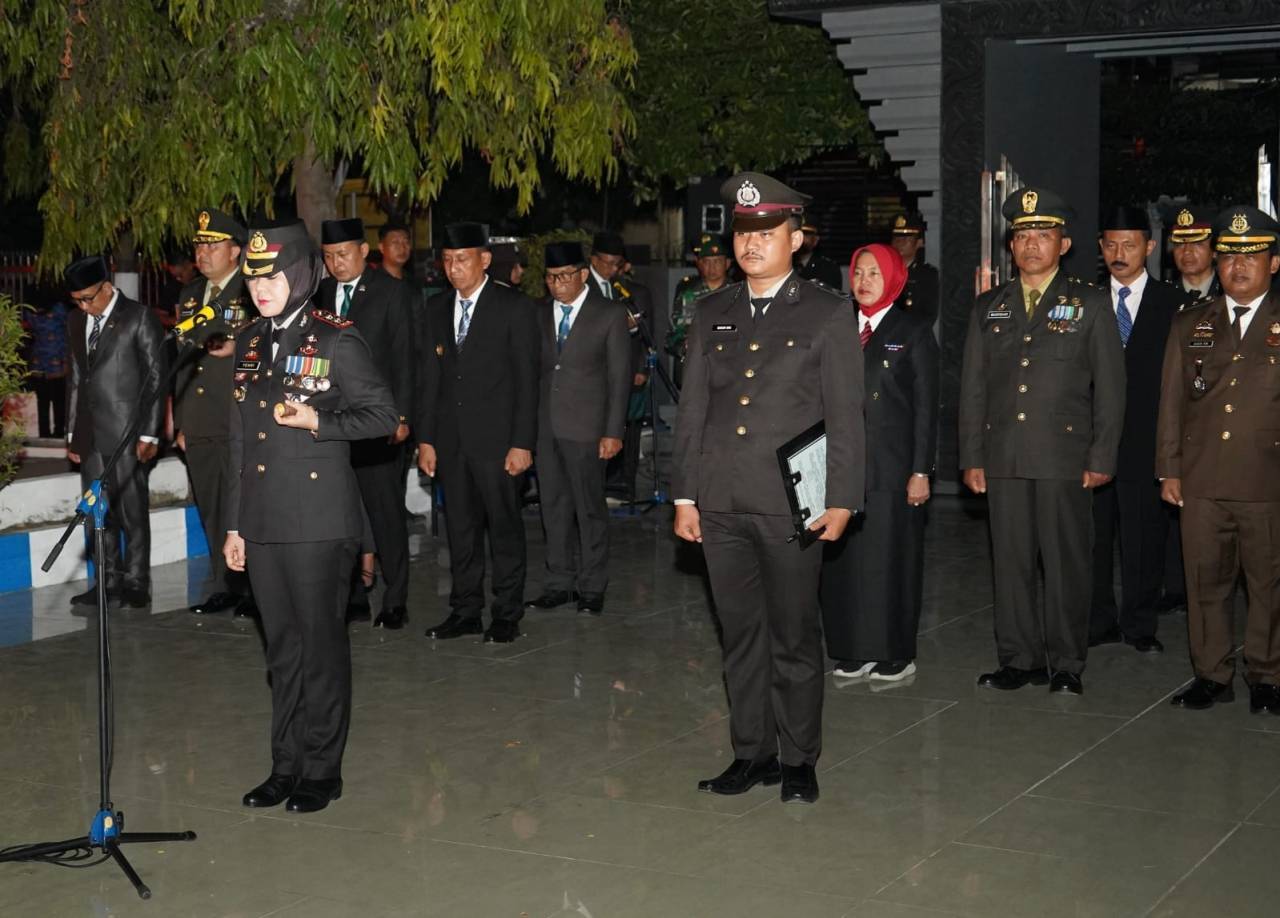 Bersama Jajaran Forkopimda, Dandim Bojonegoro Ikuti Apel Kehormatan dan Renungan Suci di TMP