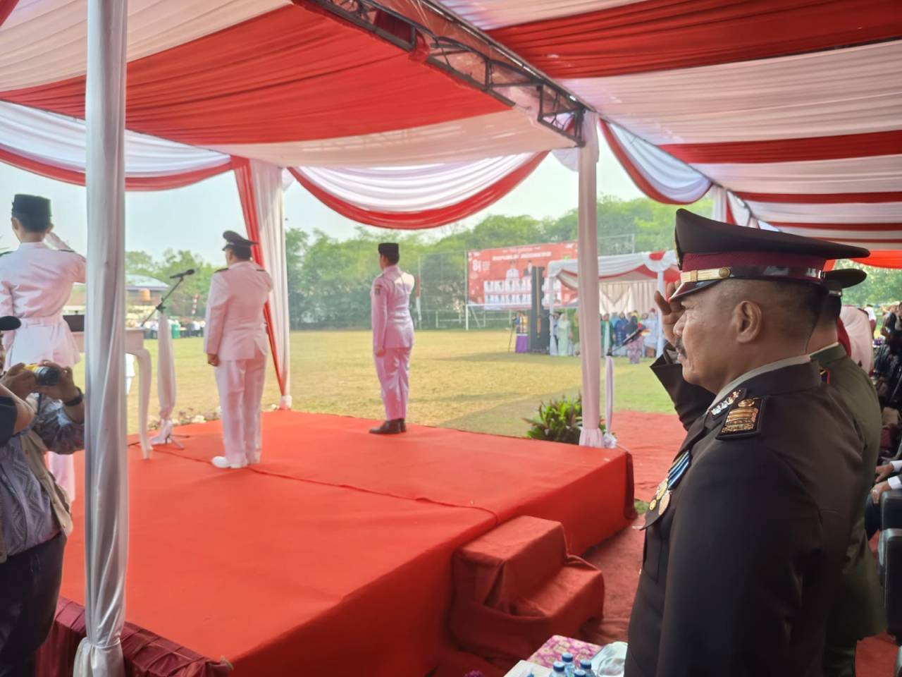 Upacara HUT ke-81 RI Tingkat Kecamatan Cikupa Berlangsung Khidmat, Sinergi Forkopimcam dan Masyarakat Terjaga