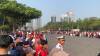 Monas Dipadati Ribuan Pengunjung, Kirab HUT RI Ke-81 Jadi Simbol Semangat Persatuan Bangsa