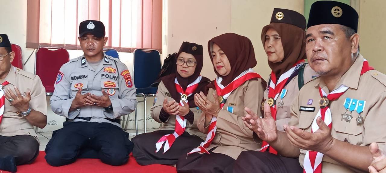 Bhabinkamtibmas Hadiri Tasyakuran HUT ke-65 Gerakan Pramuka di Kecamatan Cikupa