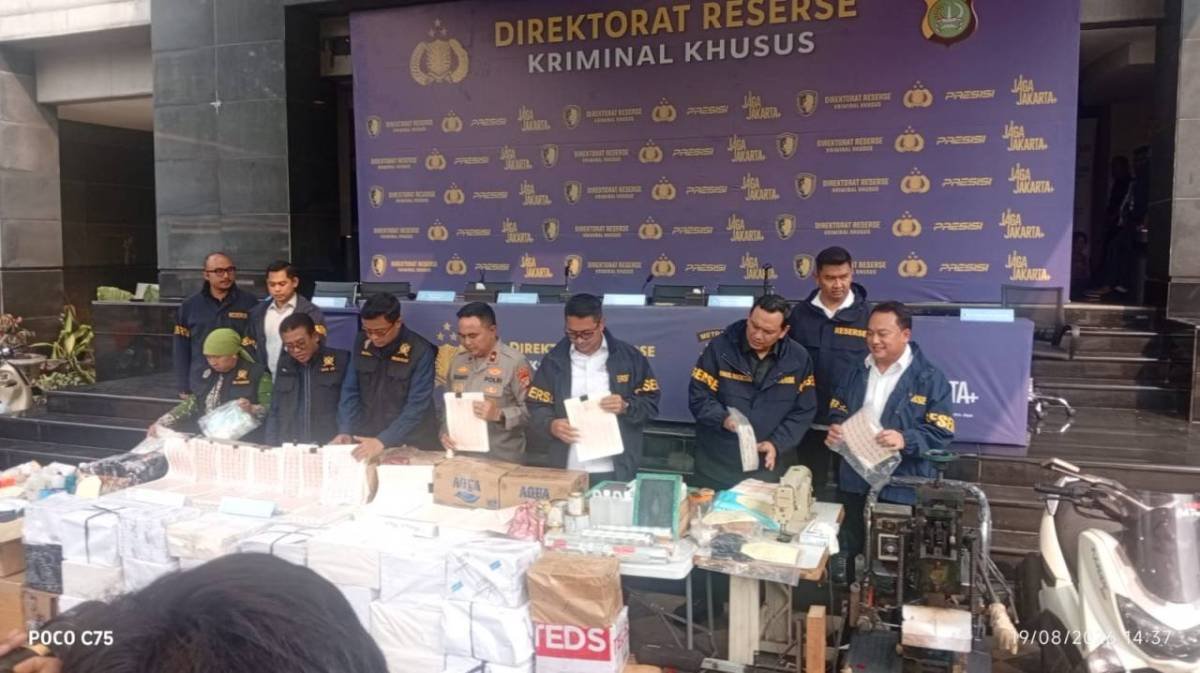 Produksi hingga Jual Online, Polisi Ungkap Jaringan Meterai Palsu dan Sita Mesin Cetak