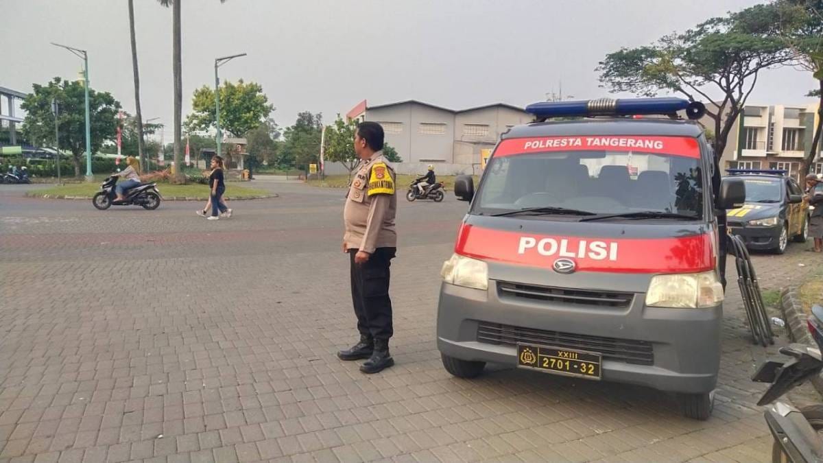 Polsek Cikupa Gencarkan Patroli Public Address, Sampaikan Imbauan Pencegahan Karhutla