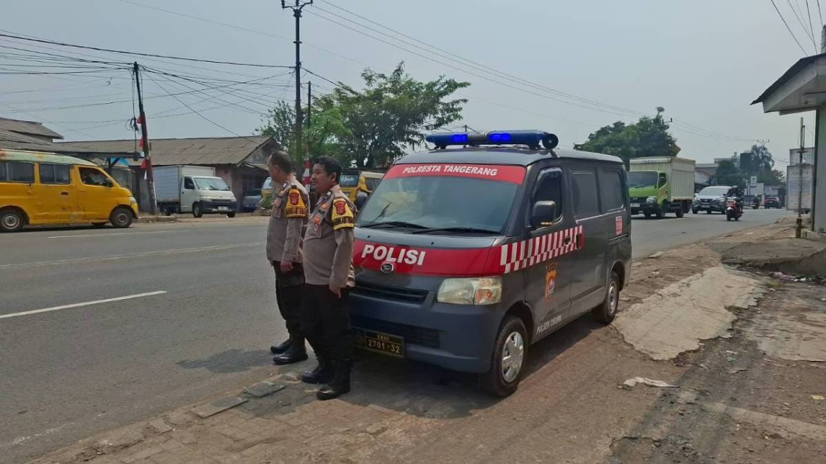 Polsek Cikupa Gencarkan Patroli Public Address, Sampaikan Imbauan Cegah Karhutla