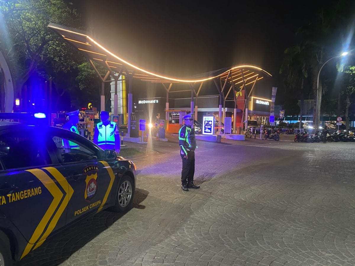Polsek Cikupa Gelar Ops Cipkon KRYD, Kanit Lantas IPTU Udi Muhdi Pimpin Patroli Mobile