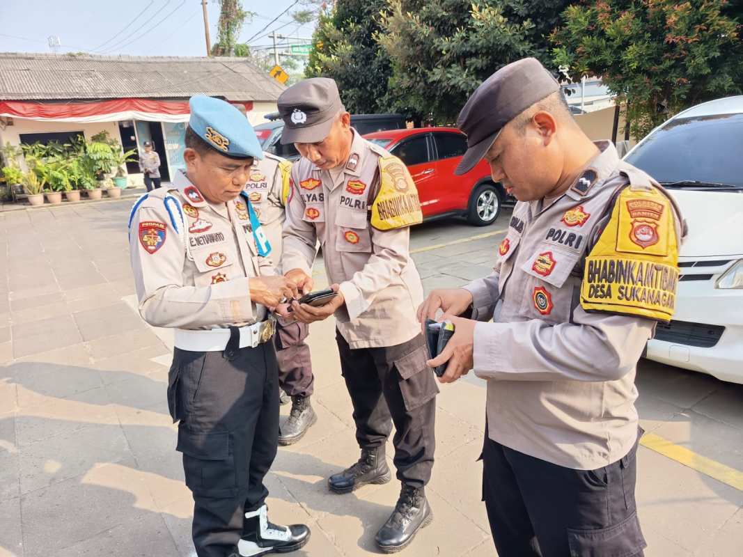 Cegah Judol dan Pinjol, Propam Cikupa Periksa HP Personel