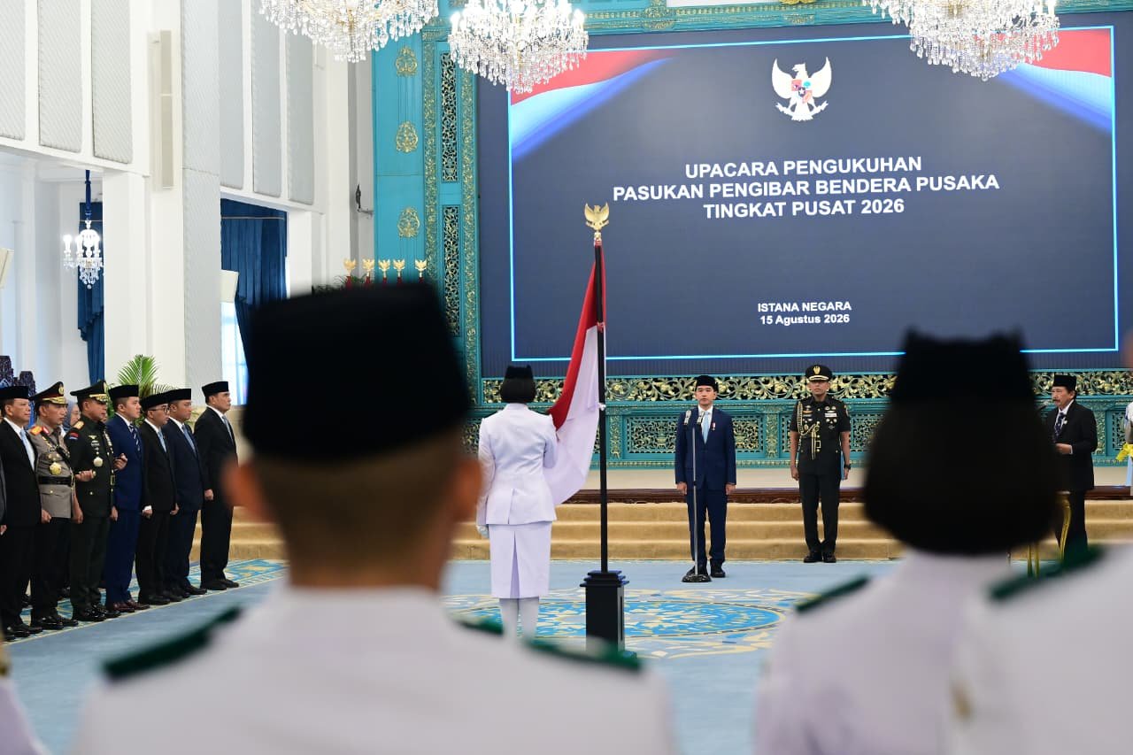 Panglima TNI Hadiri Pengukuhan Paskibraka Tingkat Pusat Tahun 2026