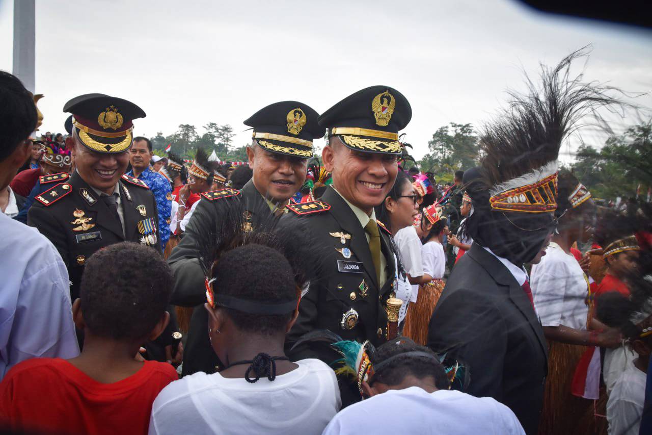 Semangat Kemerdekaan, Dandim 1710/Mimika Hadiri Upacara HUT ke-81 RI di Timika