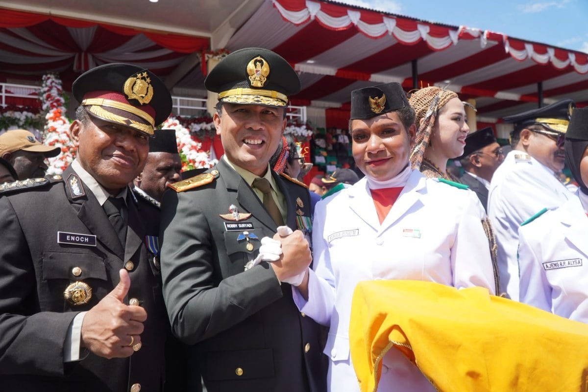 Upacara HUT ke-81 Kemerdekaan RI di Papua Pegunungan Berlangsung Khidmat dan Aman