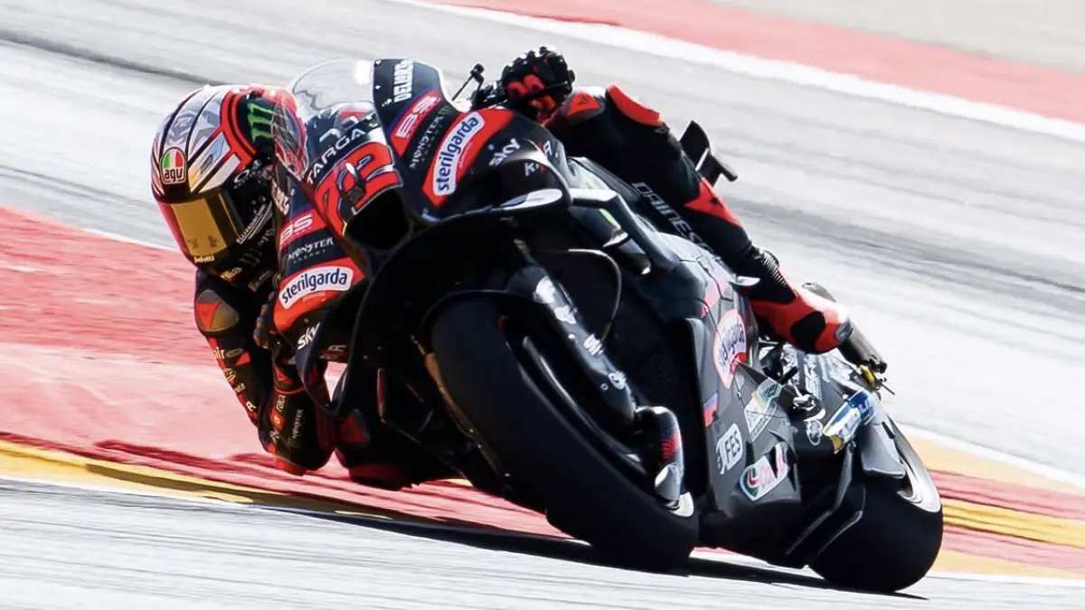 Aprilias Tak Lagi Memaksa Bezzecchi Setelah Tiga Kali Terjatuh di MotoGP Aragon 2026 Aprilias Tak Lagi Memaksa Bezzecchi Setelah Tiga Kali Terjatuh di MotoGP Aragon 2026