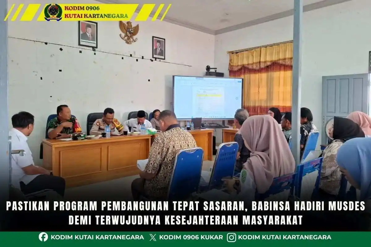foto website (2) Pastikan Program Pembangunan Tepat Sasaran, Babinsa Hadiri Musdes Demi Terwujudnya Kesejahteraan Masyarakat