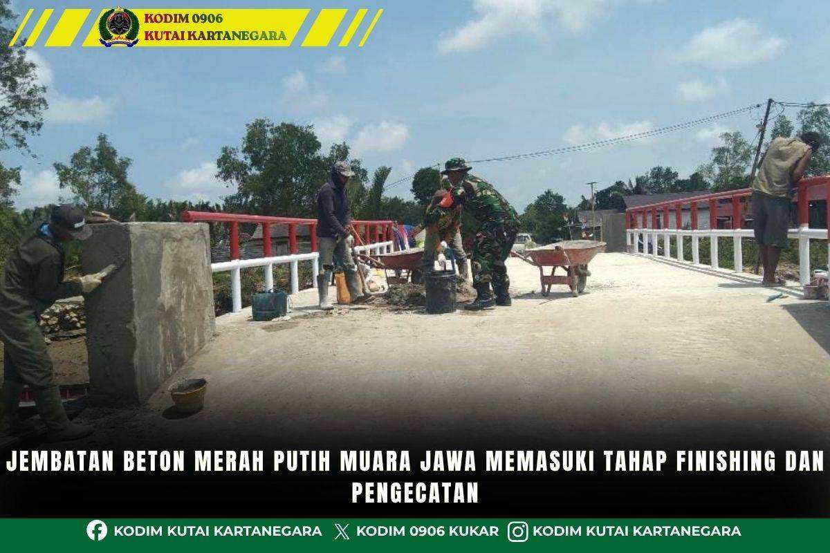 foto website - 2026-08-20T083359.528 Jembatan Beton Merah Putih Muara Jawa Memasuki Tahap Finishing dan Pengecatan