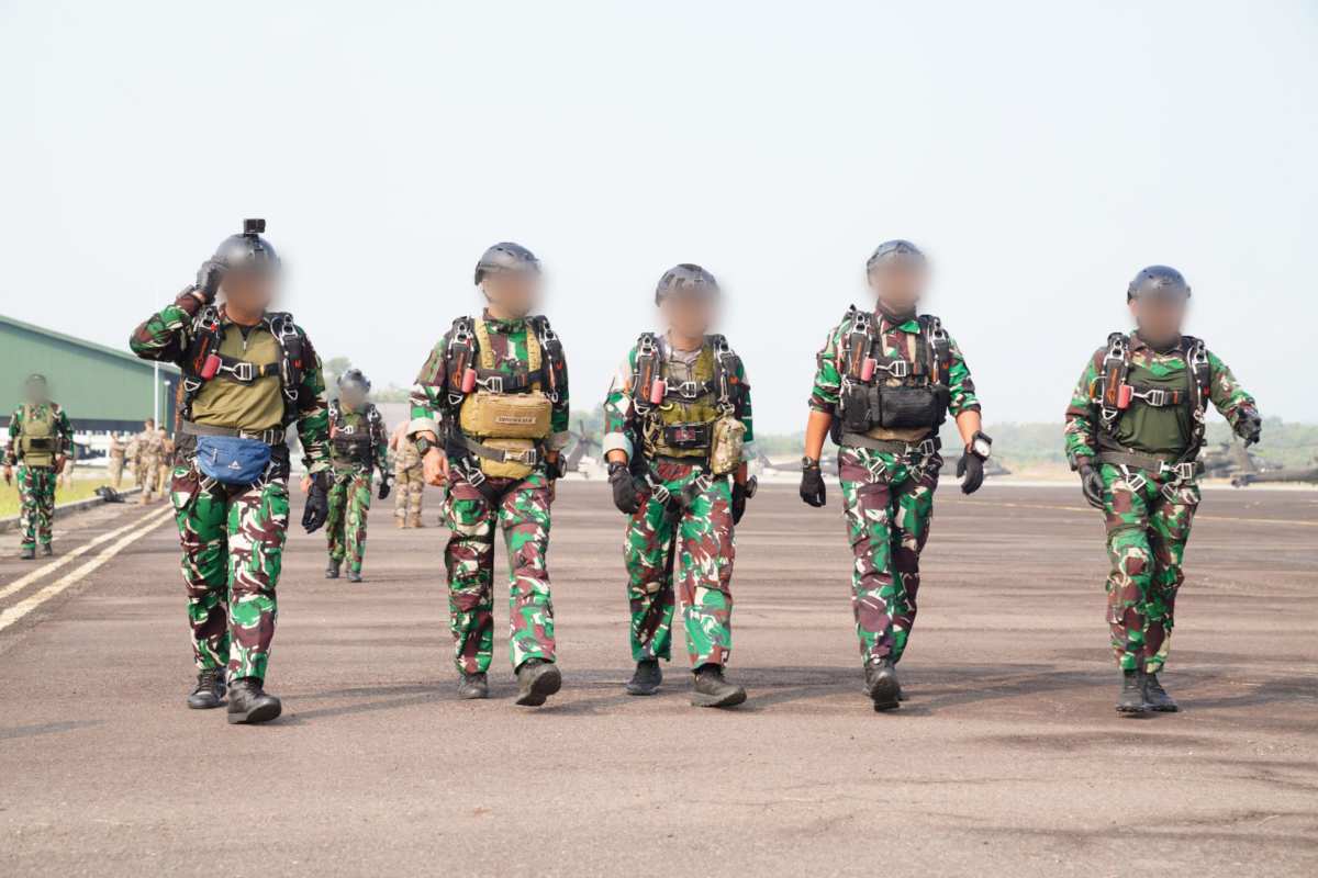 Prajurit SOF TNI dan US Army Sukses Laksanakan Infiltrasi Udara Dalam Latihan Super Garuda Shield 2026