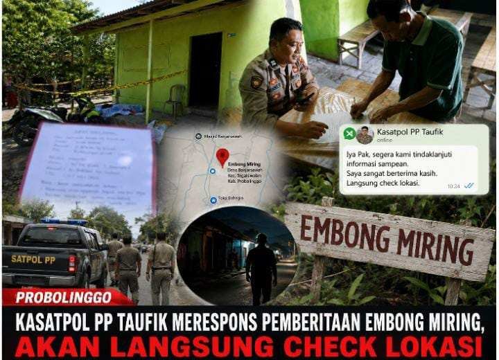 Embong Miring Jadi Sorotan, Kasatpol PP Taufik Pastikan Segera Turun ke Lokasi