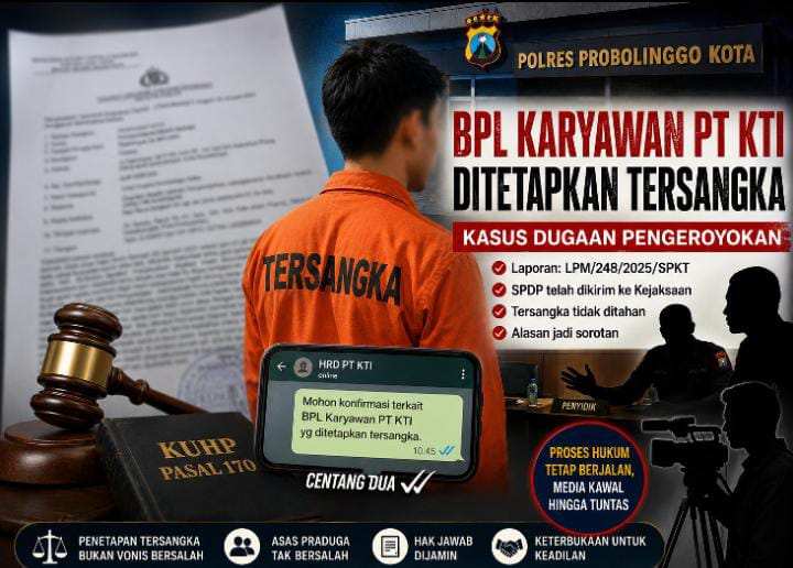 Karyawan PT KTI Berstatus Tersangka, Alasan Tidak Ditahan Dipertanyakan Media