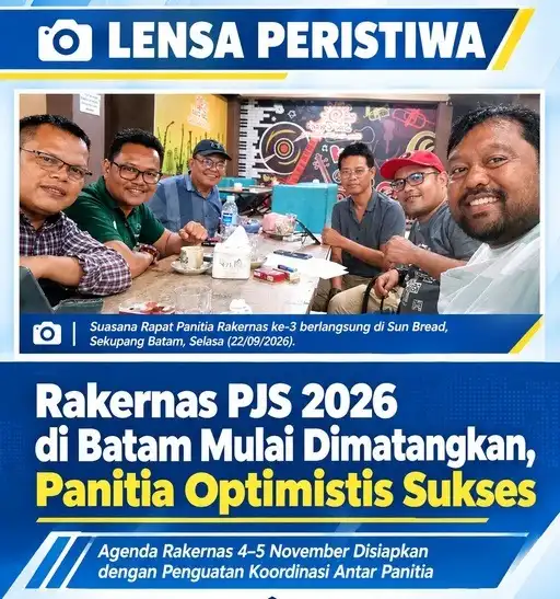 IMG-20260923-WA0011 Agenda Rakernas PJS 4–5 November 2026 Disiapkan dengan Penguatan Koordinasi Antarpanitia