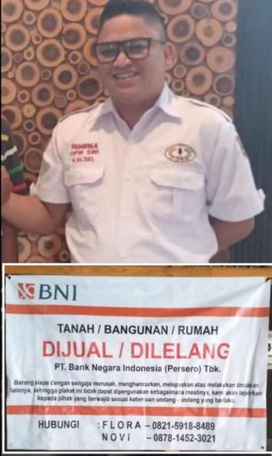 Rumah Warga Banjarmasin Dipasangi Plang Lelang, Pemilik Merasa Dirugikan dan Pertanyakan Prosedur BNI
