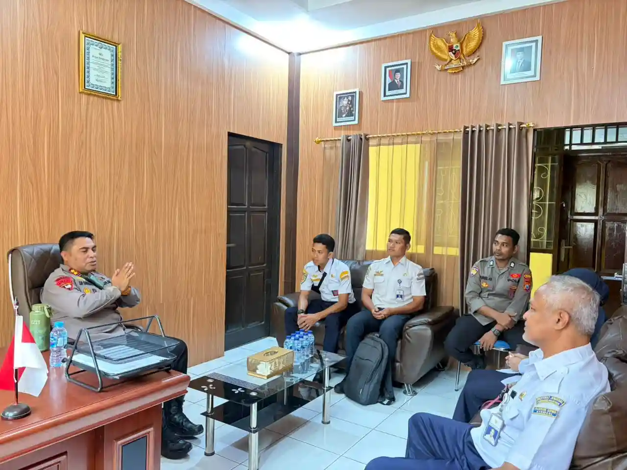 Dukung Keamanan dan Kelancaran Bandara, Kapolres Maybrat Bahas MOU/PKS Bersama UPBU Ayawasi
