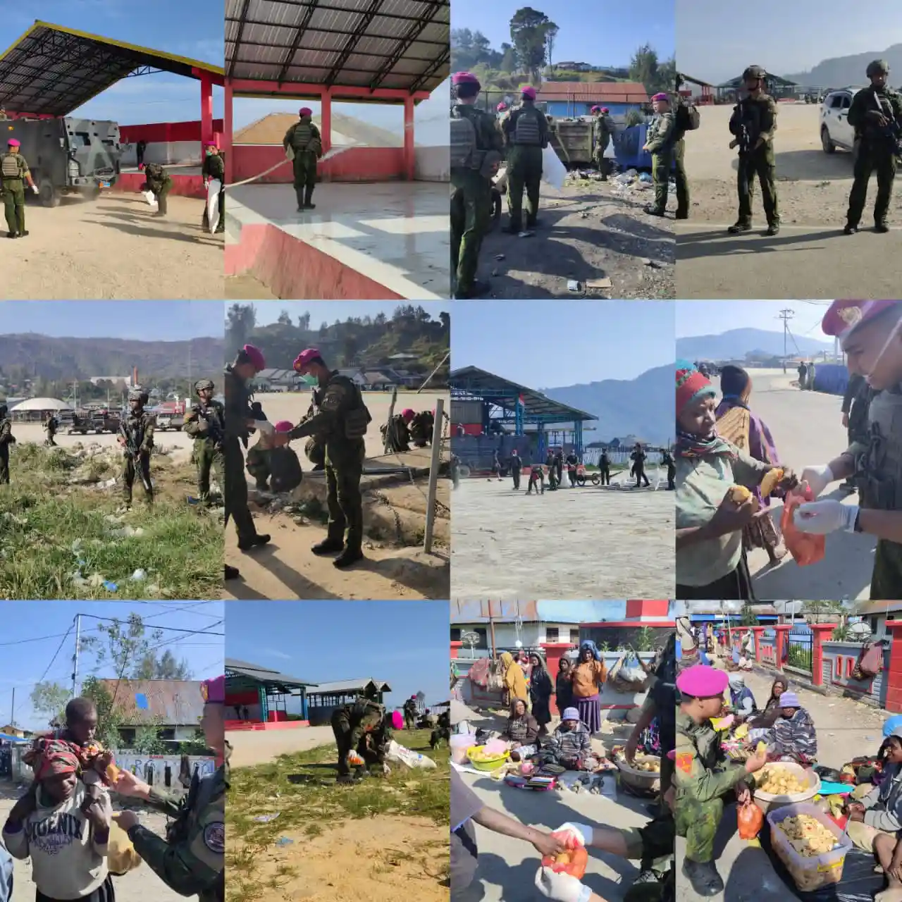 IMG-20260928-WA0051 Satgas Pamtas RI-PNG Mobile Yonif 2 Marinir, Perindah Lapangan Karel Gobay dan Berbagi Berkah Jelang HUT TNI Ke-81