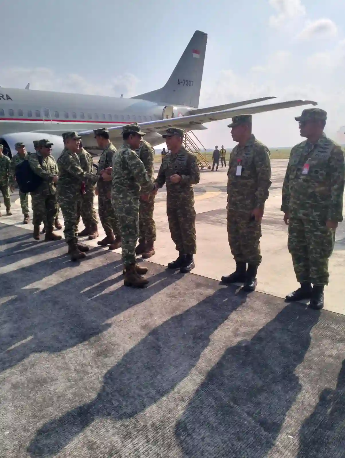 Pangkohanudnas Marsdya TNI Andyawan Martono Tiba di Juanda, Menuju Wingdik 700/Hanud