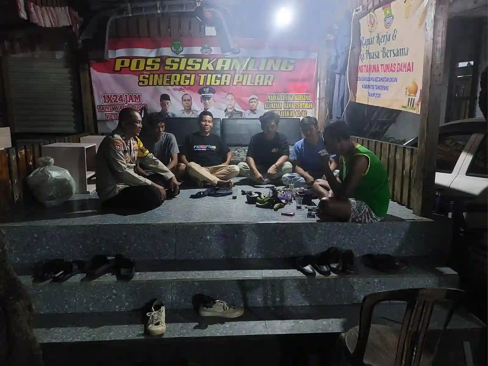 Ronda Bersama Warga, Aiptu Mukhsodin Perkuat Kamtibmas di Sukadamai