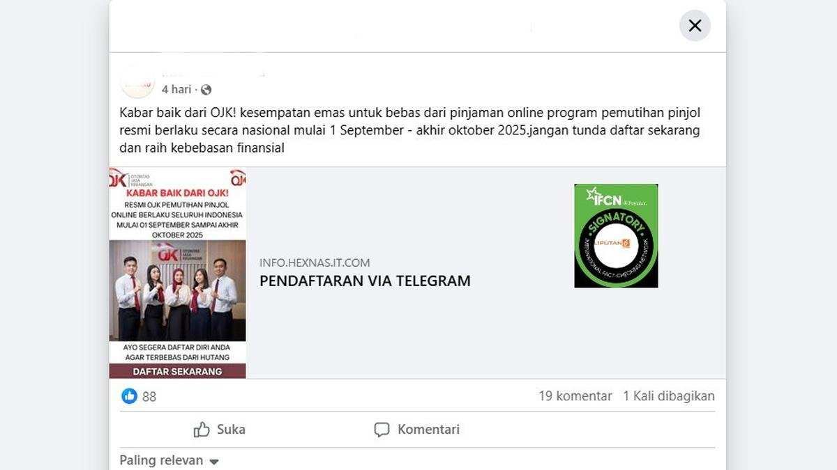 Menelusuri Hoaks Pemutihan Data Pinjaman Online