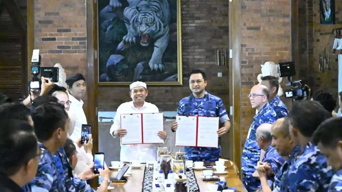 Pertemuan KSAU Marsekal Tonny Harjono dan Gubernur Jabar Dedi Mulyadi