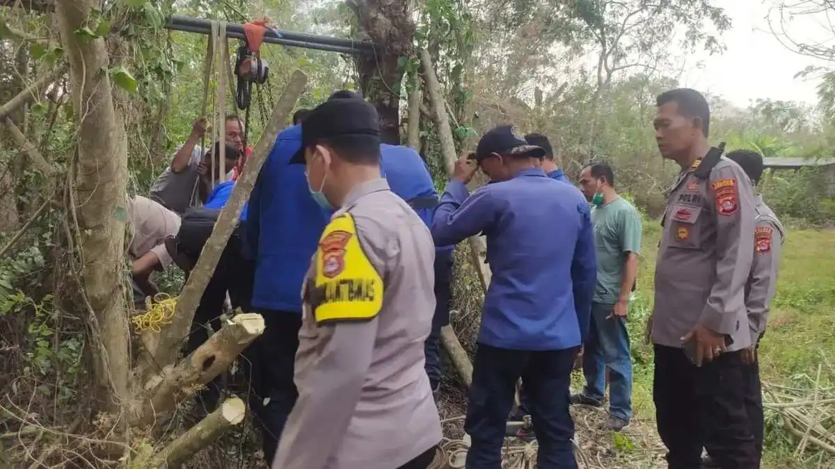 Kerbau Betina Terjebak di Sumur, Diselamatkan Dengan Kerja Sama Tim Kerbau Betina Terjebak di Sumur, Diselamatkan Dengan Kerja Sama Tim