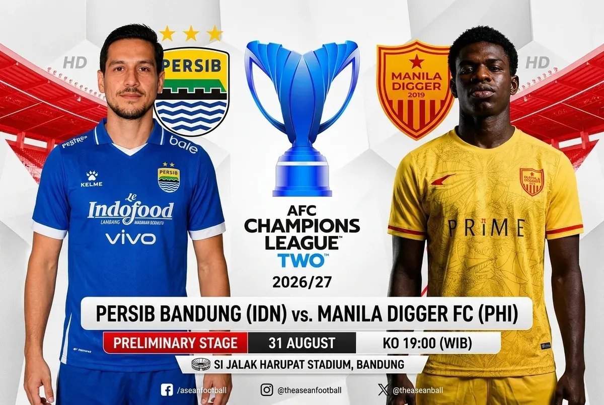 Persib Hadapi Manila Digger di Play-Off ACL Two 2026/2027