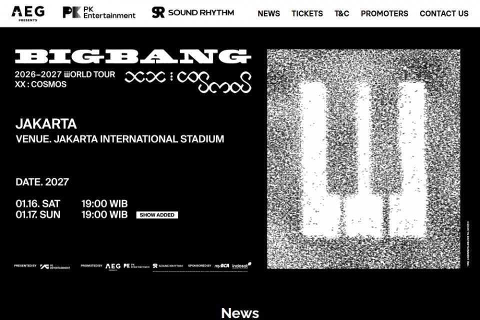 Link dan Cara Beli Tiket Konser Bigbang Jakarta 17 Januari 2027 – Varia Link dan Cara Beli Tiket Konser Bigbang Jakarta 17 Januari 2027 – Varia