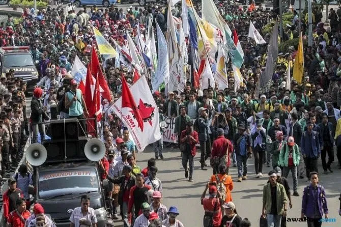 Persiapan Rekayasa Lalu Lintas Menyambut Demonstrasi Buruh di Jakarta