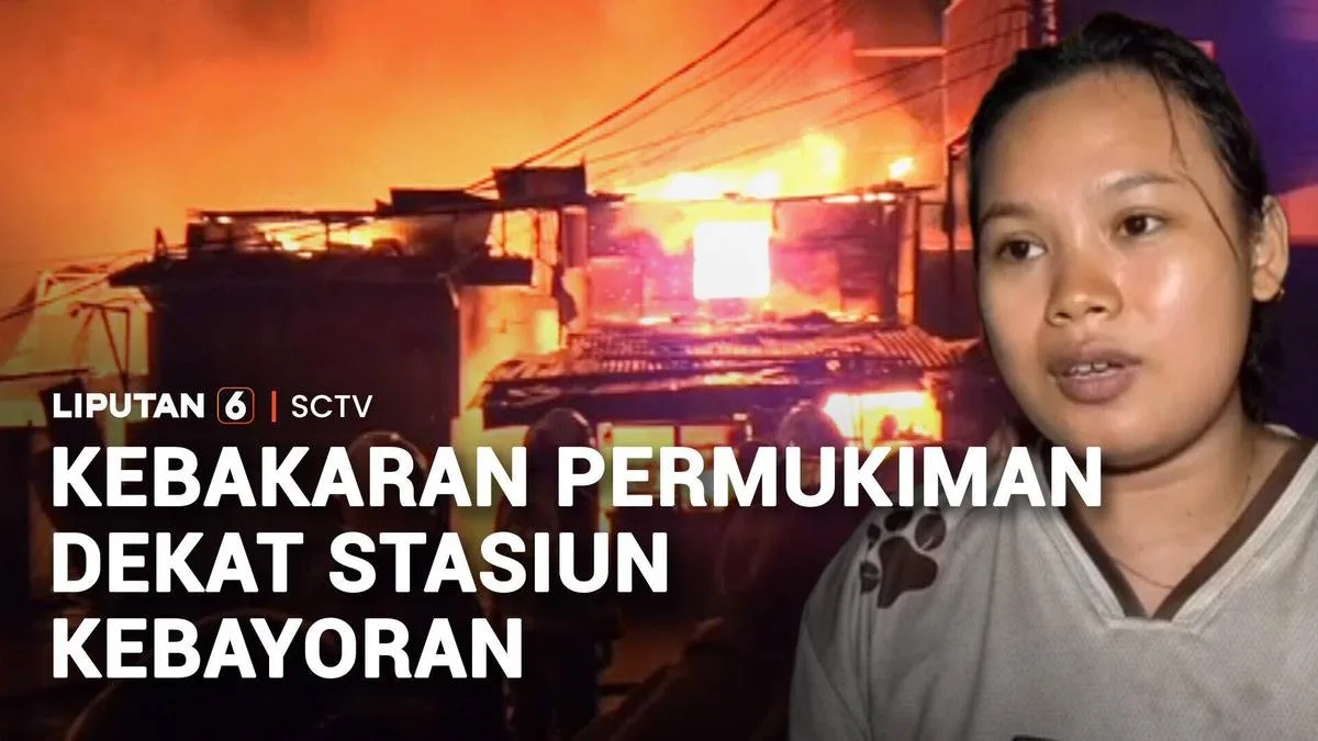 Kebakaran Melahap Wilayah Permukiman di Kebayoran