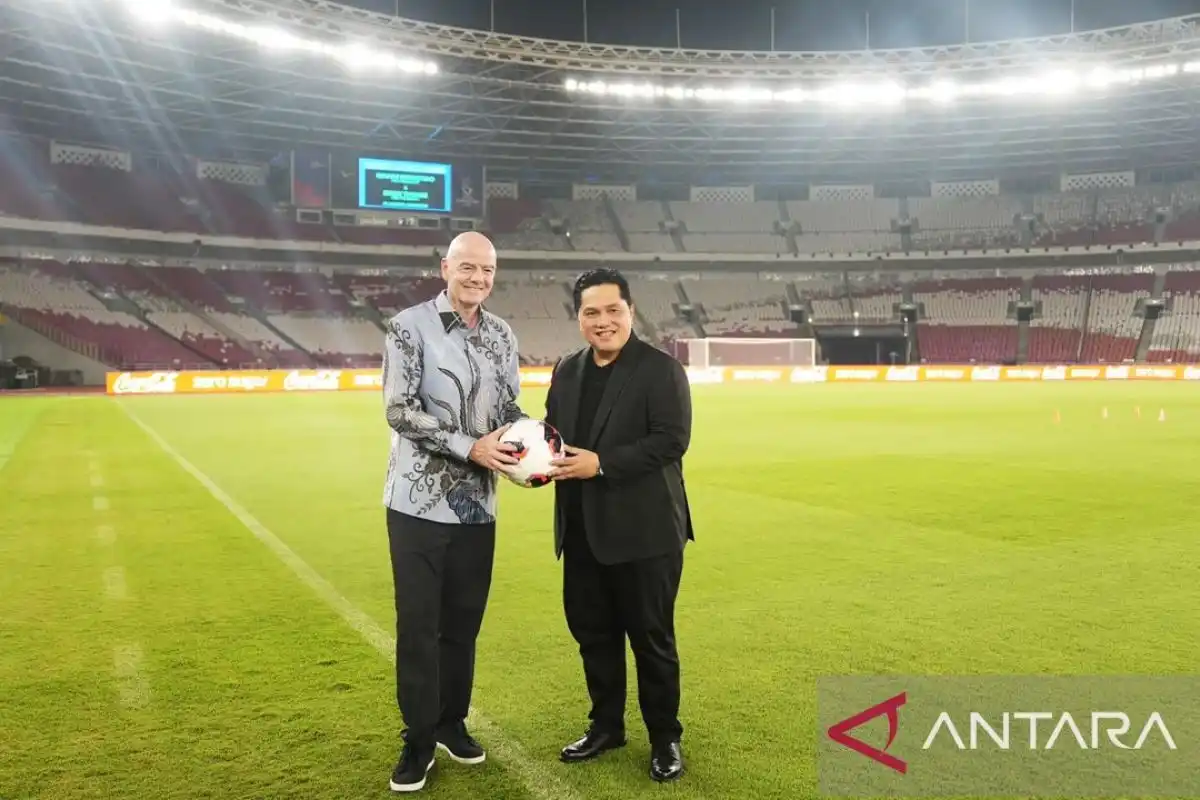 Infantino dan Erick Thohir Pastikan Kesiapan SUGBK untuk Final FIFA ASEAN Cup 2026 Infantino dan Erick Thohir Pastikan Kesiapan SUGBK untuk Final FIFA ASEAN Cup 2026