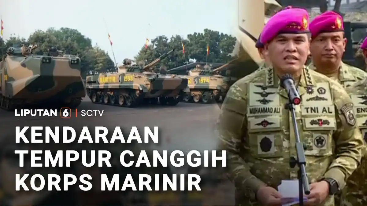TNI AL Mulai Menerima 12 Kendaraan Tempur Amfibi AAV M35