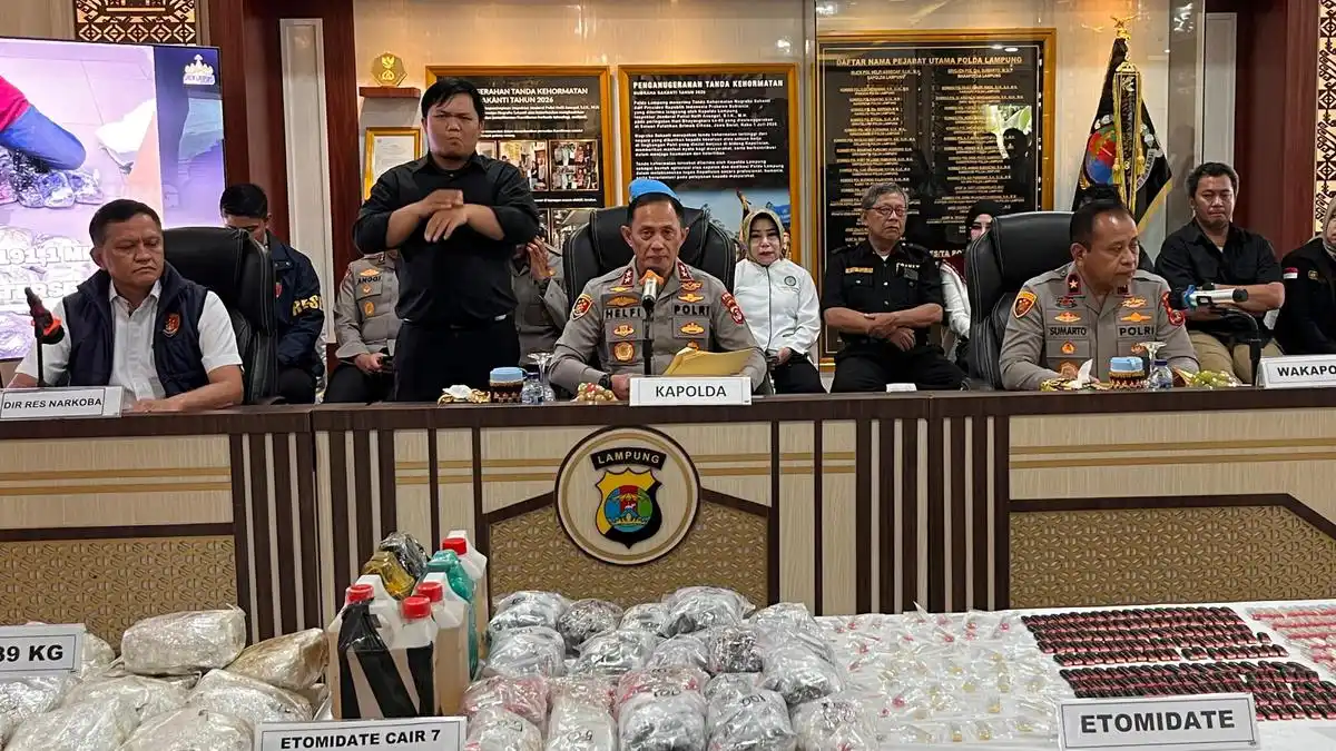 Polda Lampung Ungkap Jalur Pengiriman Bertahap 89 Kilogram Sabu di Bakauheni Polda Lampung Ungkap Jalur Pengiriman Bertahap 89 Kilogram Sabu di Bakauheni