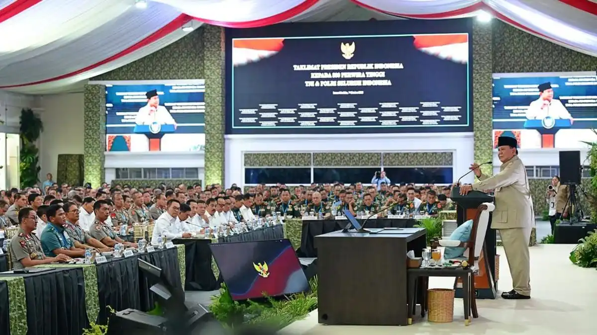 Prabowo Tekankan Kesiapan TNI-Polri Hadapi Ancaman Hibrida
