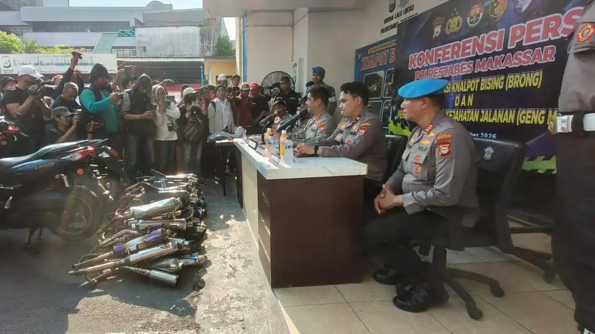 Perang Geng Motor di Makassar Berujung Tewasnya Pemuda dan Penangkapan 19 Orang