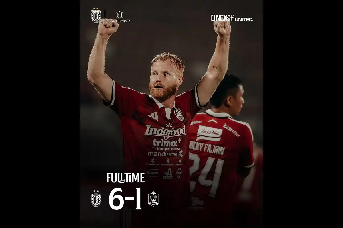 Bali United Tembus Tiga Besar Usai Menang Telak atas Persijap