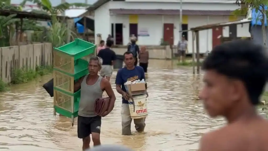 Banjir Meluas di Aceh Tamiang, Warga Sejumlah Desa Mengungsi