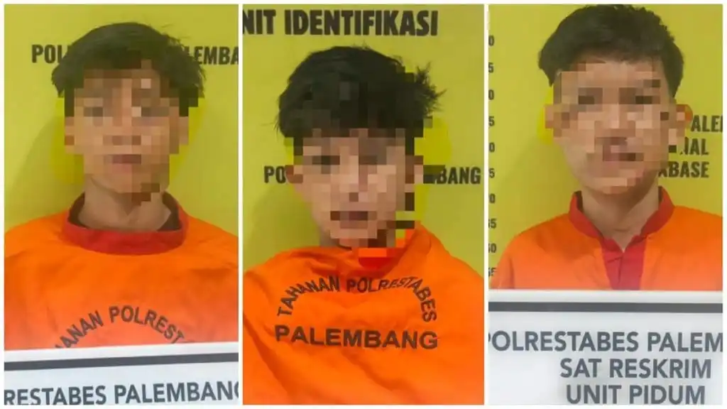 Tiga Warga Palembang Ditangkap Setelah Menjebak Korban dengan Tuduhan Pencurian Motor