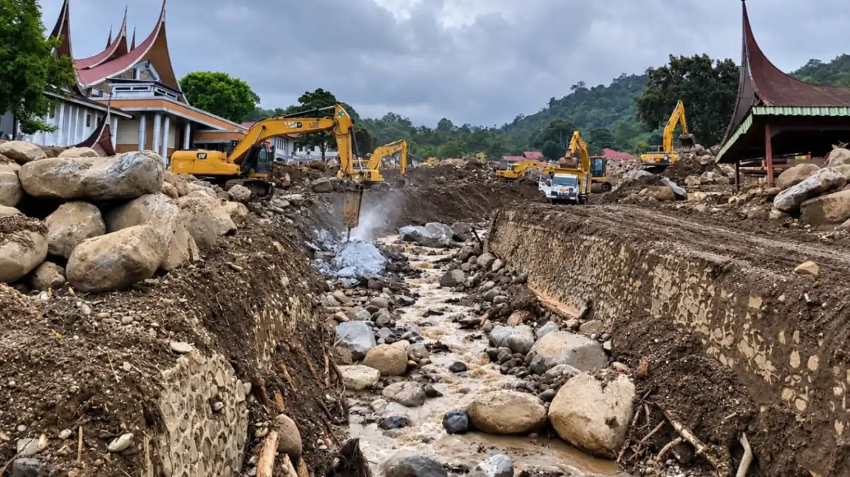 Kementerian PU Perkuat Mitigasi Galodo Solok dengan EWS dan Dua Sabo Dam