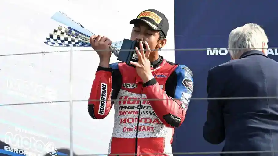 Kiandra Ramadhipa Tutup Moto3 Junior 2026 dengan Podium di Misano
