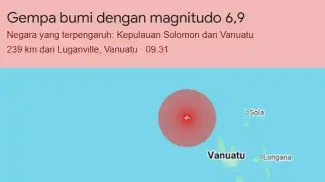BMKG: Gempa M7 di Vanuatu Tak Berpotensi Tsunami bagi Indonesia BMKG: Gempa M7 di Vanuatu Tak Berpotensi Tsunami bagi Indonesia