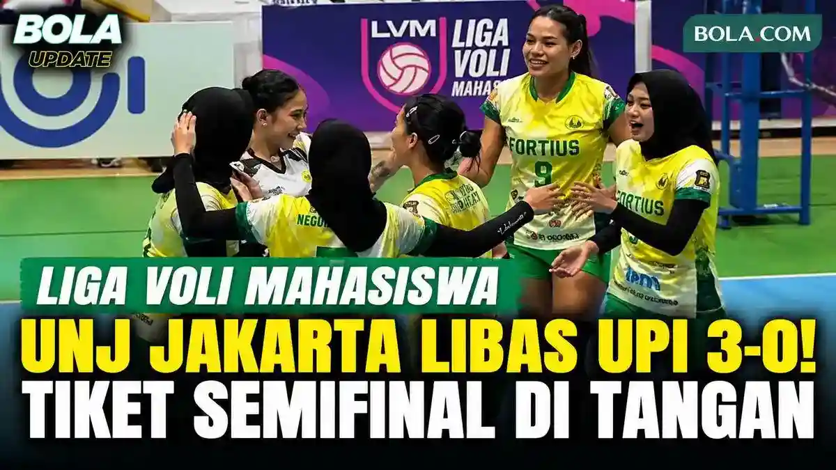 Langkah UNJ ke Semifinal Voli Mahasiswa Dipastikan Usai Menang Tiga Set