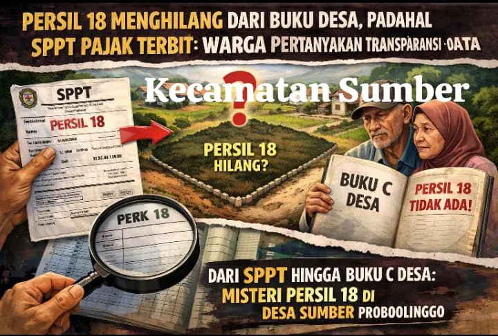 Puluhan Tahun Ditempati, Ortu Meninggal Tanah Dipermasalahkan, Persil 18 Tertulis di SPPT, Hilang di Buku C Desa, Ada Apa dengan Pemdes Sumber Probolinggo?