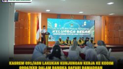 Kasrem 091/Asn Lakukan Kunjungan Kerja Ke kodim 0906/Kkr Dalam Rangka Safari Ramadhan
